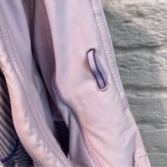 RARE sz 8 Lululemon Speed Short Classic Stripe Iris Flower Pretty Purple Run - Picture 10 of 12